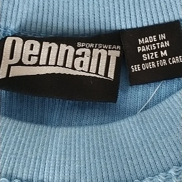 Pennant Blue MADISON Pullover Ribbed Sweatshirt M - Picture 5 of 9